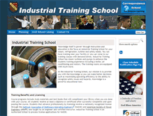 Tablet Screenshot of industrial-training.org